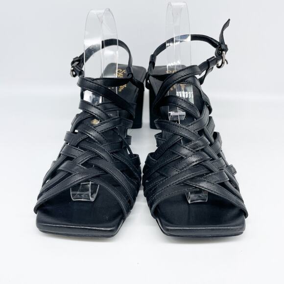 Seychelles Women's Charter Strappy Sandals Block Heel Square Toe Black Size 9 - Picture 2 of 12